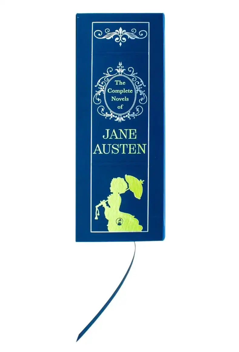 The Complete Novels of Jane Austen: Deluxe Leather Bound Sprayed Edge Classic by Jane Austen (Hardback)